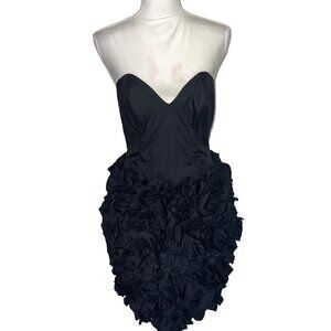 Joy Stevens California Womens Strapless Party Dress Size 8 Vintage Polyester Zip